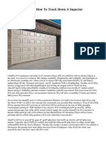 Garage Doors Fix - How To Track Down A Superior Contractor