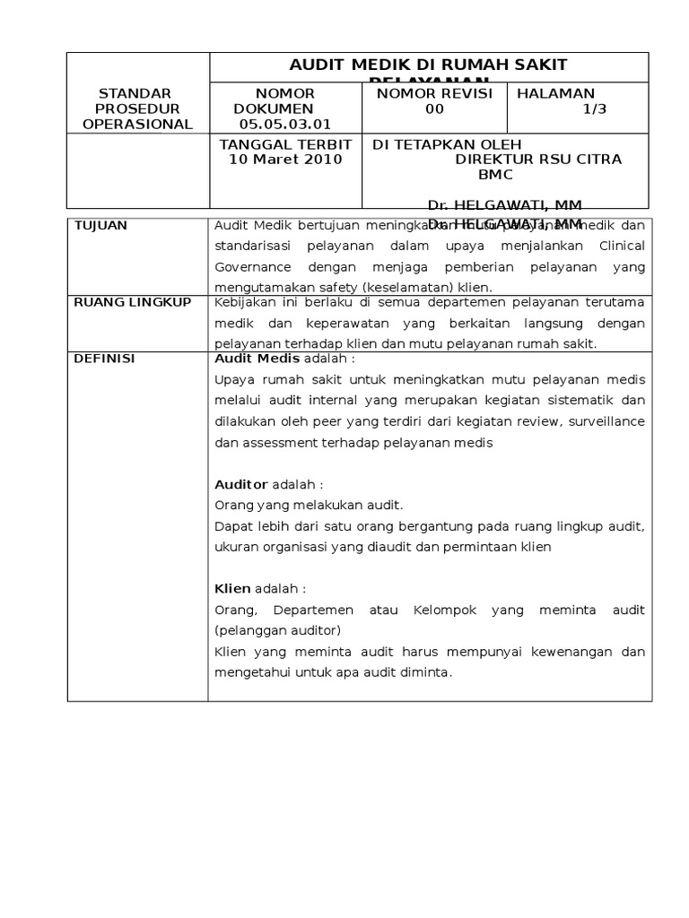 s5p3-sop audit medik