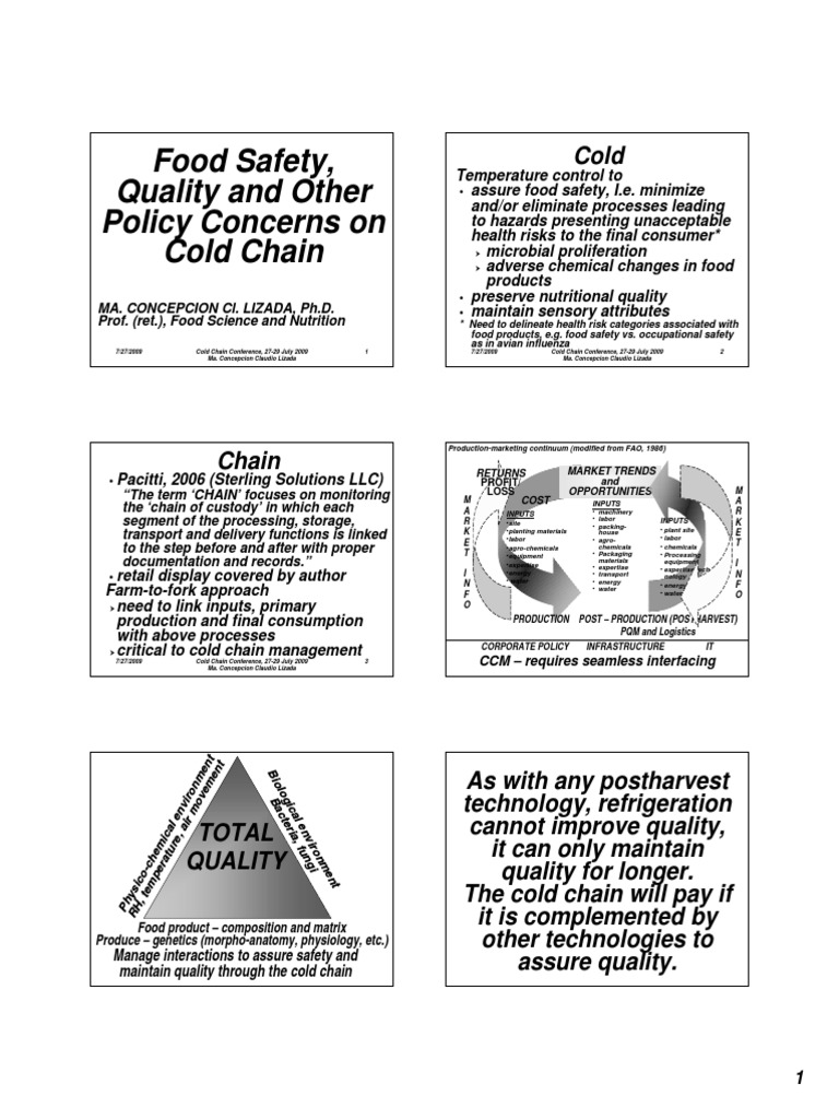 Cold Chain Food Safety Management | PDF | Hazard Analysis And Critical ...