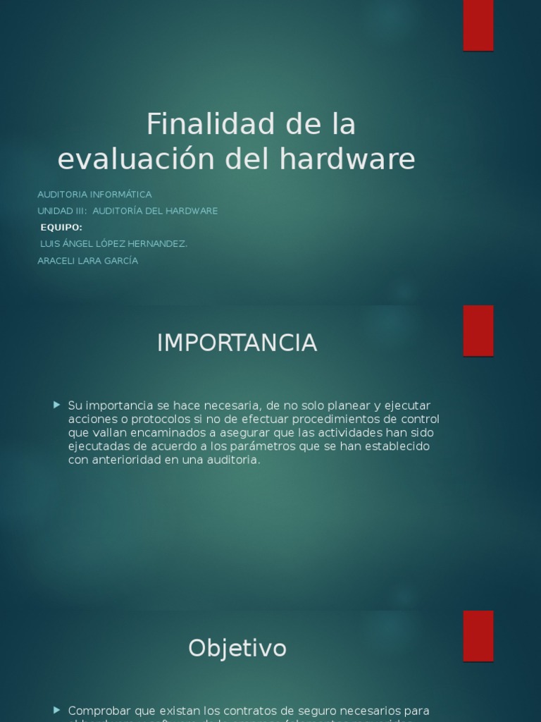 Auditoria de Hardware | PDF | Hardware de la computadora | Informática