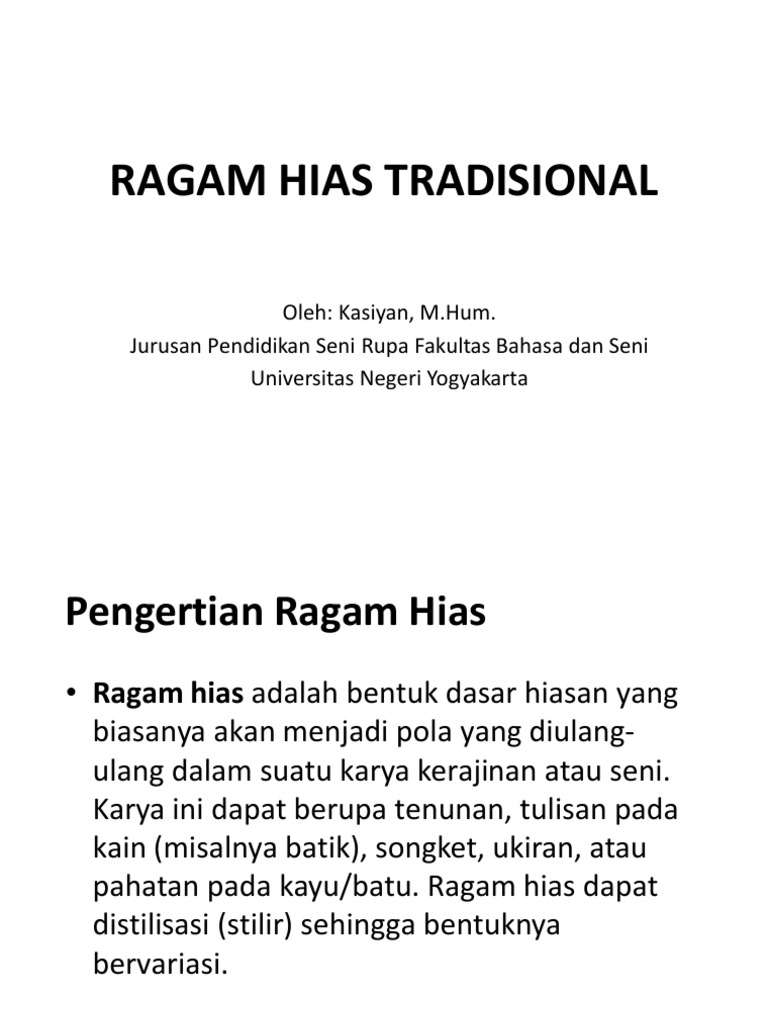 Ragam Hias Tradisional Pdf