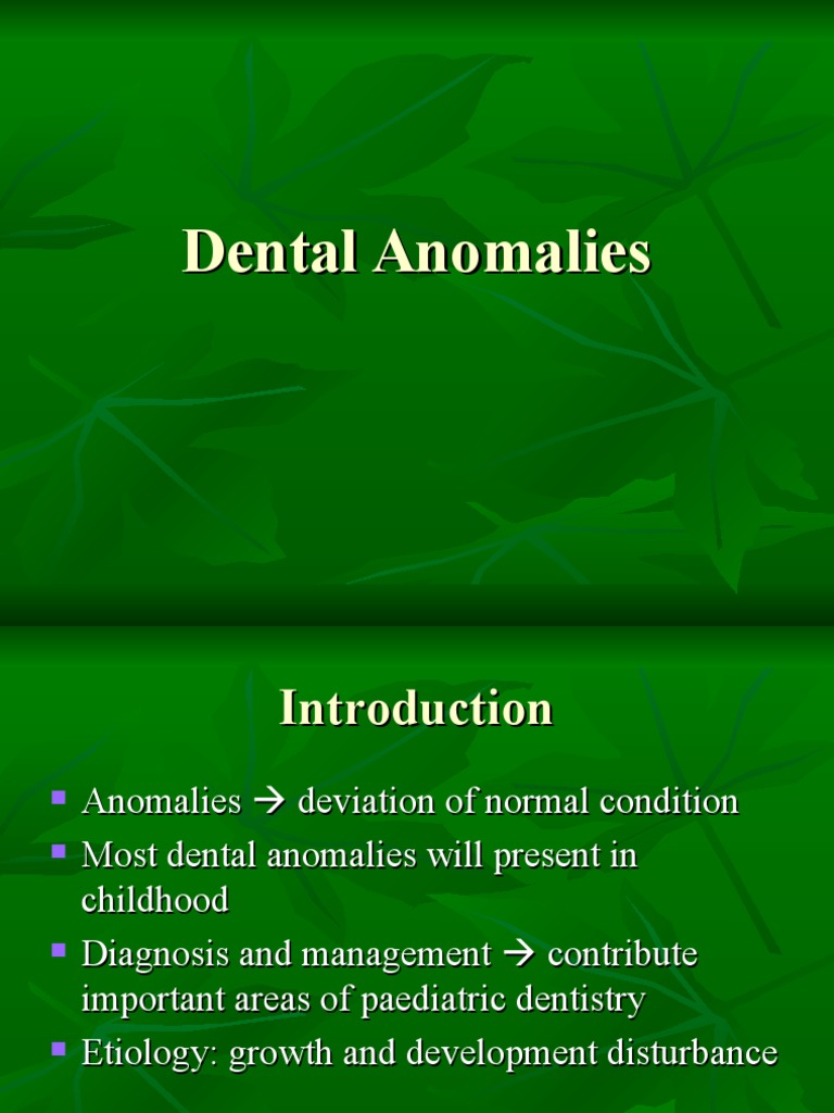 Dental Anomalies Tooth Enamel Tooth