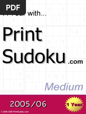 Sudoku (Medium Difficulty)