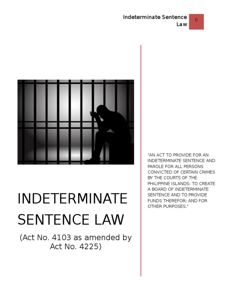 Overview of Indeterminate Sentence Law | PDF | Parole | Treason