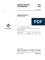 NTC 1036 Leche en polvo