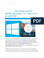 Windows 10 y Mac OS X El Capitán