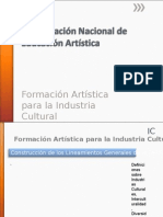 Formación artística para industrias culturales