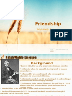 Friendship: Ralph Waldo Emerson