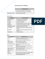 Environment Vocabulary: Environmental Problems