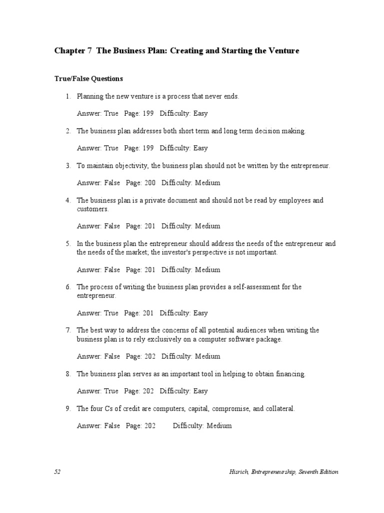 Business plan format image