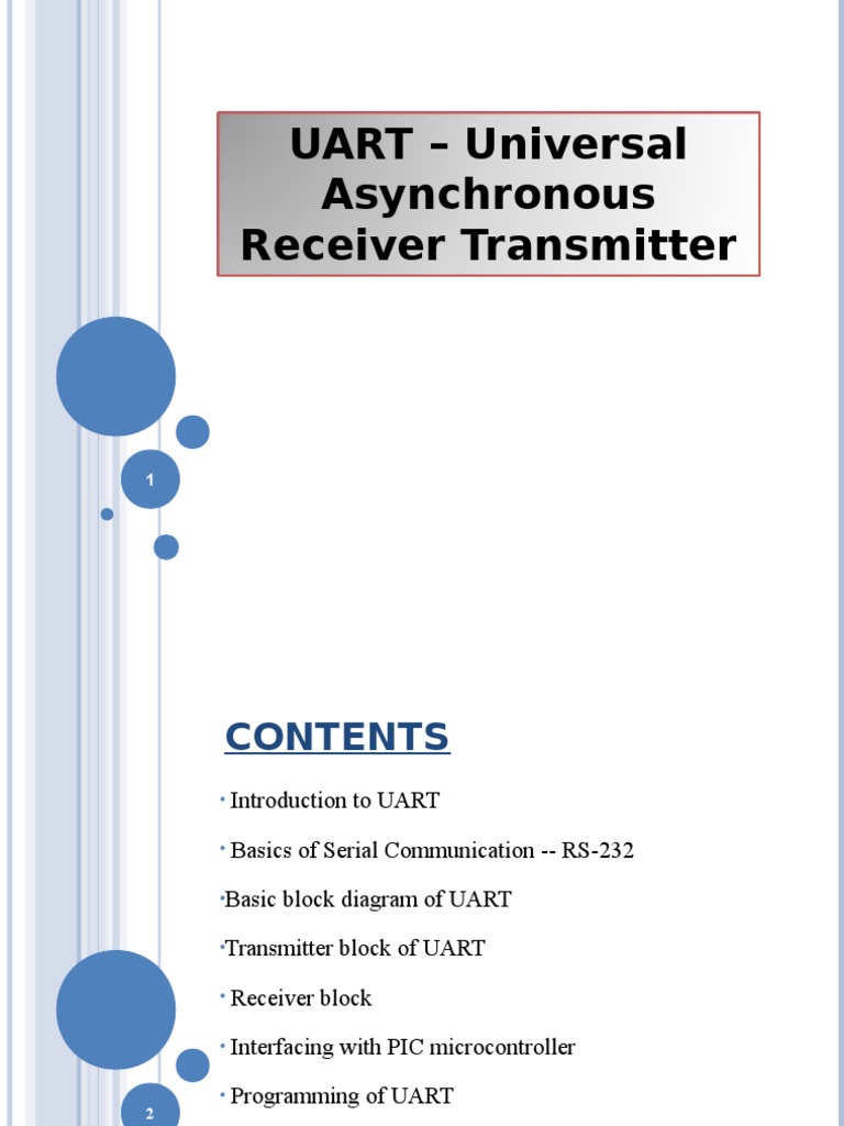 UART - Universal Asynchronous Receiver Transmitter | PDF | Computer ...