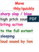 Sharp Slap / Blow: High Pitch Sound/cry