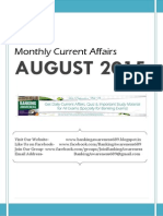 August 2015 Current Affairs