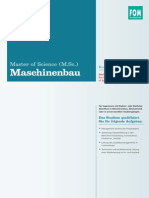 Handout Master of Science M SC in Maschinenbau Kooperationsstudiengang Mit Der Hochschule Bochum 844