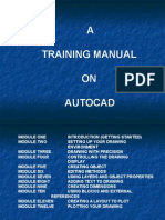 A Training Manual ON Autocad