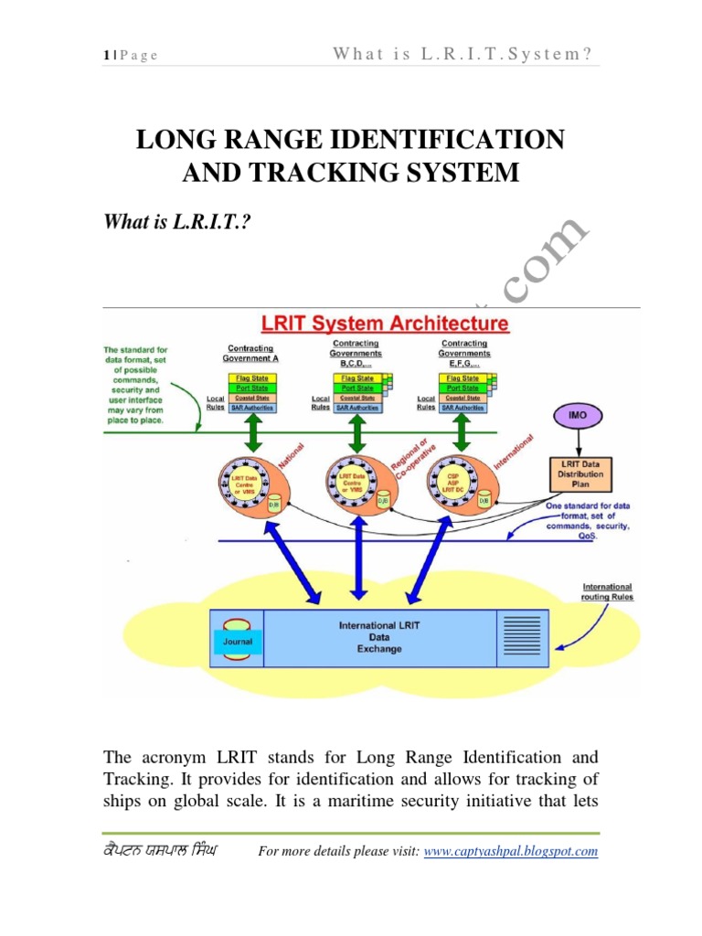 Long Range Identification And Tracking System What is L.R.I.T