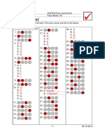 Answer Sheet Key