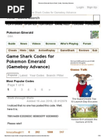 Download Pokemon Emerald Game Shark Codes Gameboy Advance by RaVenz Razta Faria SN284052962 doc pdf