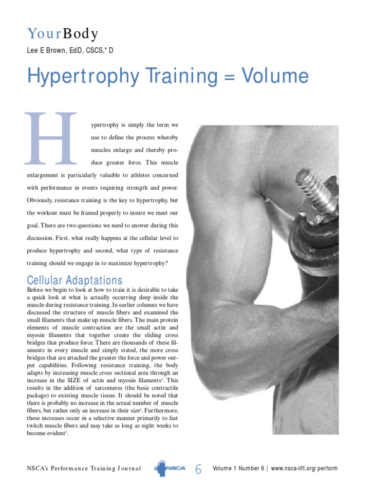 15 Minute Hypertrophy Workout Pdf for Gym