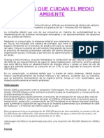 Empresas Que Cuidan El Medio Ambiente