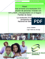 Resolución 212 desde SENASA. 2009