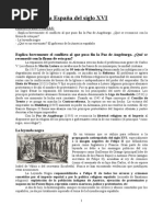 Preguntas Cortas. La España Del Siglo XVI