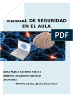 MANUAL DE SEGURIDAD EN EL AULA