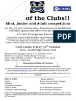 Clash of The Clubs 2015 October