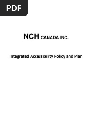 NCH Canada_Accessibility Policy and Plan_DEC-2014