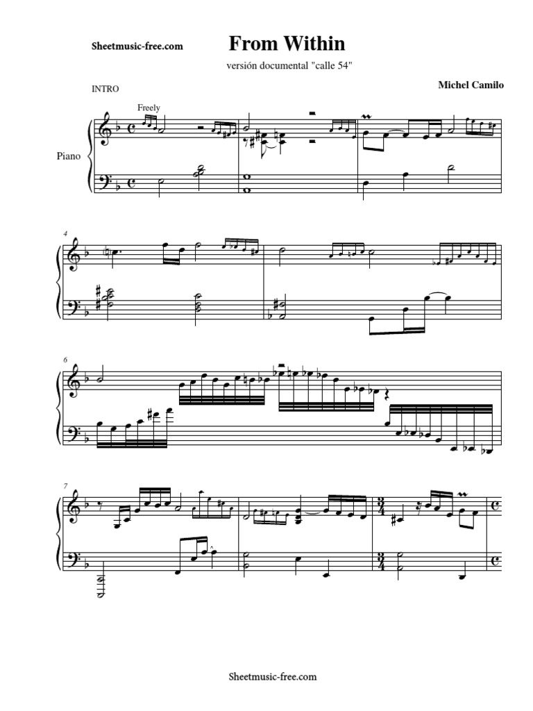 From Within Michel Camilo Sheet Music | PDF | Loisirs