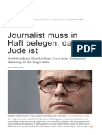 Journalist Muss in Haft Belegen, Dass Er Jude Ist