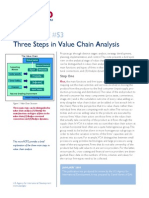 Three Steps in Value Chain Analysis