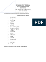 Ejercicios Metodo Integracion Por Sustitucion Trigonometrica