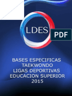 Bases Nacionales Espec Ficas Taekwondo LDES 2015 PDF