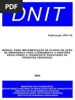 Manual_Implementacao_Planos_Acao_Emergencia Em Acidentes Rodoviarios - DNIT 2005