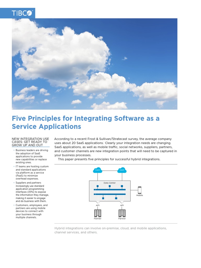 Five Principles For Integrating Saas Web | PDF | Software As A Service ...