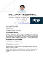 CV Fiorella Ormeño Fernandez
