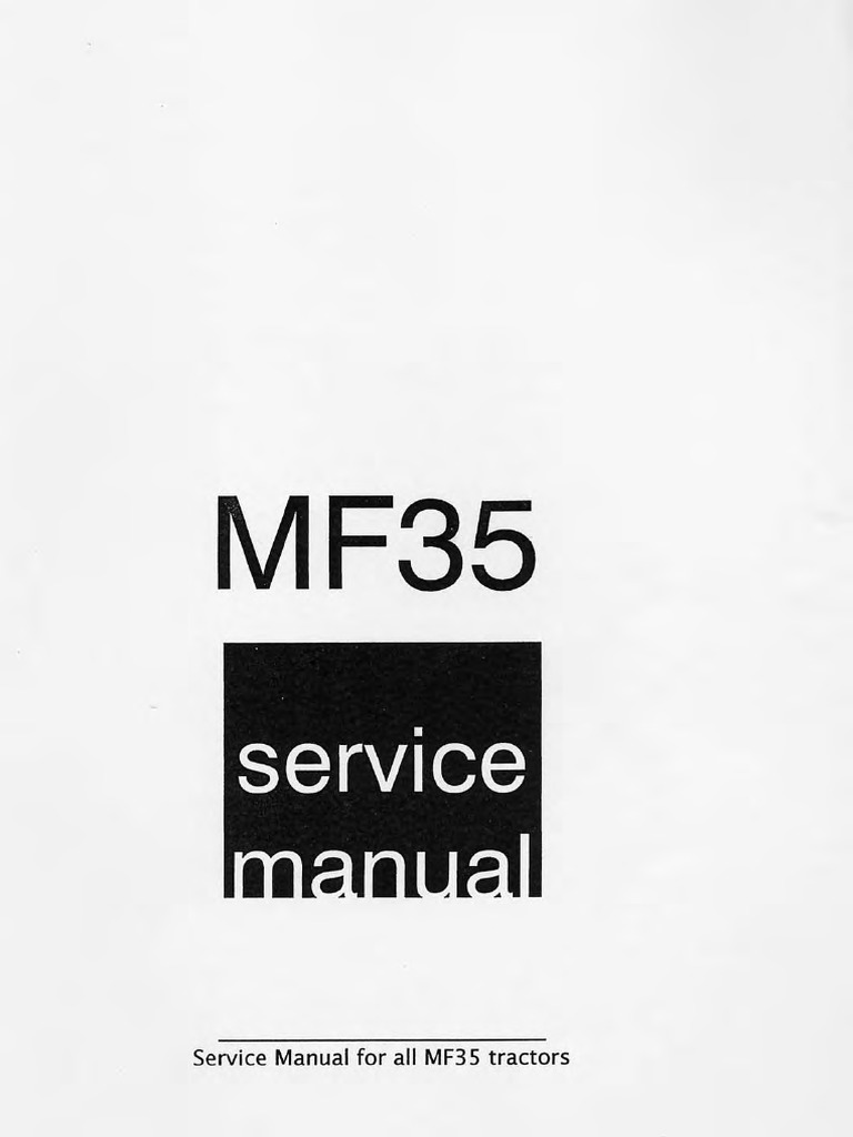 Massey Ferguson MF-35 Gas And Diesel Tractor Parts Catalog Manual – New Reproduction