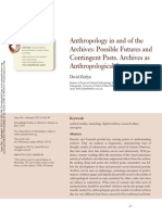 ZEYTLIN, David. Anthropology in and of The Archives