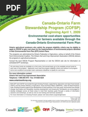 Canada (2009) Canada-Ontario Environmental Farm Plan