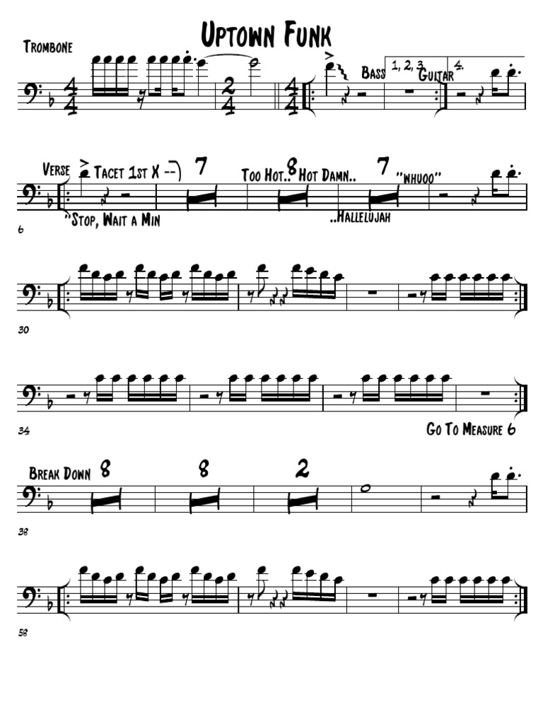 Uptown Funk Trombone