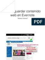 Guardar Una Página Web en Evernote - Tableta Android