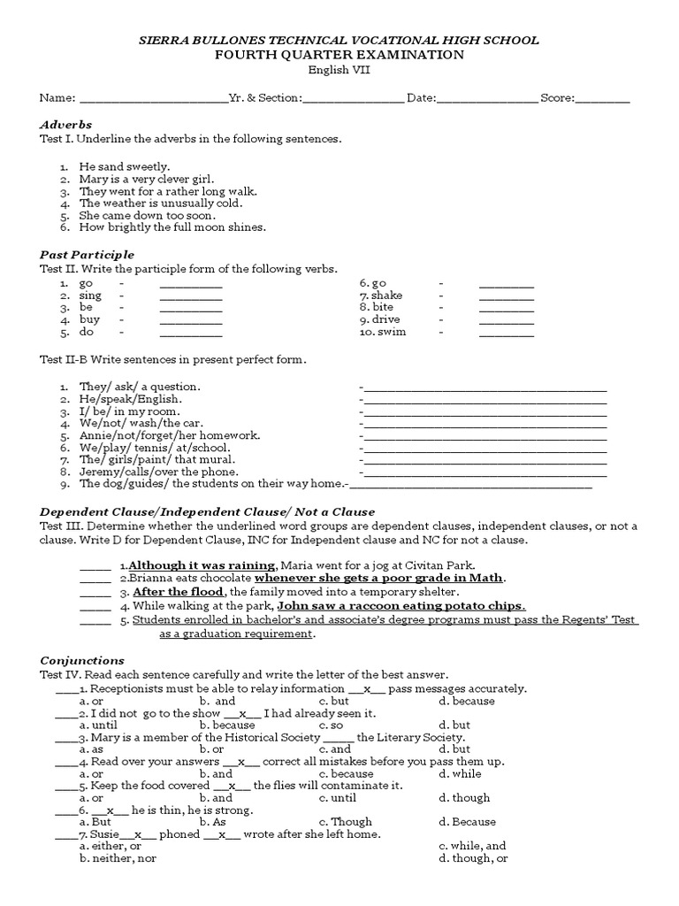 Fourth quarter english interpretive paper essay 08 picture