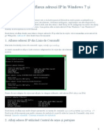 Aflarea Adresei IP În Windows 7 Și Windows 8
