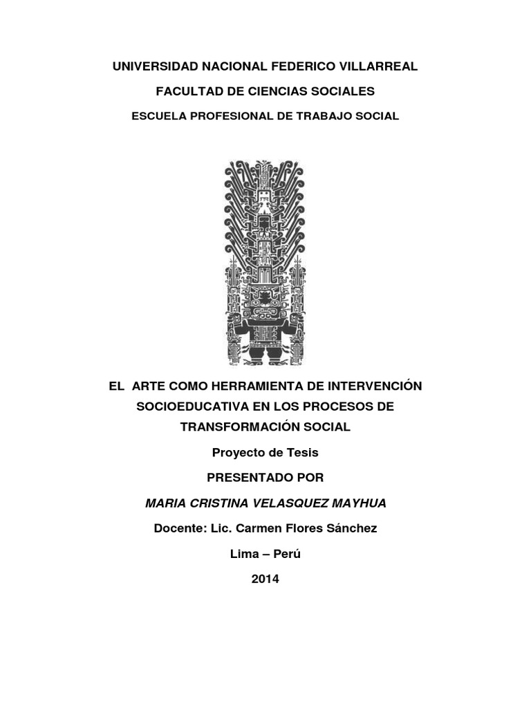 El Arte Como Herramienta de Intervención Socioeducativa en Los Procesos ...