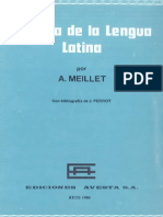 A. Meillet, Historia de La Lengua Latina