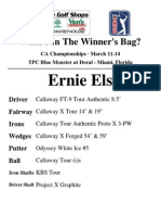 What's in Ernie El's Bag?