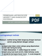 Perbedaan Laringoskop Indirect Dan Rhin Post