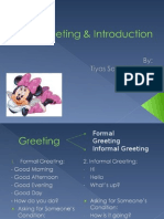 Greeting Introduction