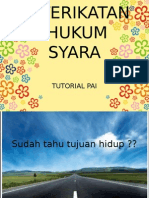 Keterikatan Dengan Hukum Syara